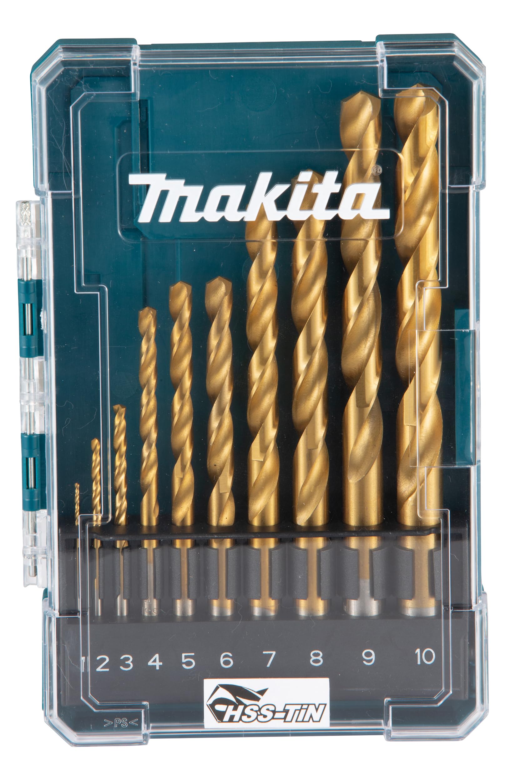 【再出品】ドリルビット54本 Amazon.co.jp: マキタ HSS TIN ドリルビット エコセット 10本 D-72849